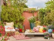 Une terrasse fleurie et colorée 