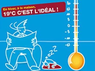 A la maison 19°C, c'est idéal !