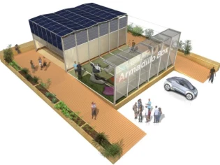 Un habitat modulaire à carapace solaire