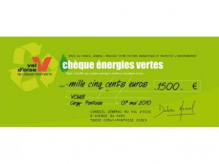 Le Conseil général du Val d'Oise lance son chèque "énergies vertes"