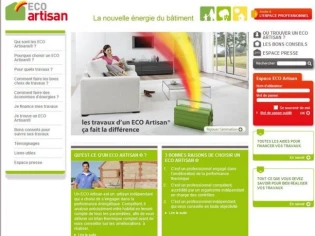 Un site internet pour trouver son Eco Artisan®