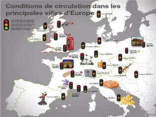 4 Françaises dans le top 10 des villes les plus embouteillées d'Europe