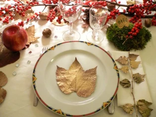 Une déco de table végétale pour les fêtes