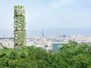 Tour Nevo, un nouveau concept d'habitat végétalisé