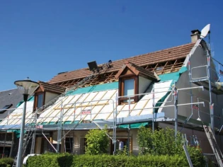 Une maison s'offre une rénovation thermique par l'extérieur