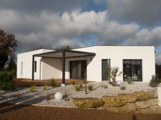 Une maison contemporaine fait rimer domotique et bioclimatique 