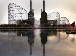 Un roller coaster géant pour réaménager une usine