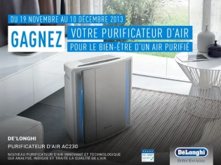 Jouez et gagnez des purificateurs d'air De'Longhi !