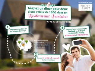 Réalisez un selfie devant la maison de vos rêves chez Domexpo