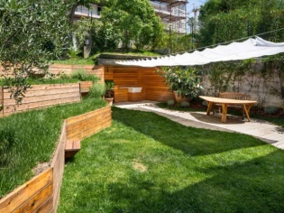 Un jardin sur plusieurs niveaux pour une extension végétale et conviviale