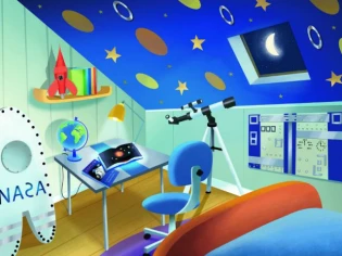 Pas à pas avec son enfant : réalise ta chambre d'astronaute !