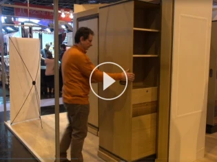 Concours Lépine 2015 : Hic & Ubiq, le meuble gain de place qui tourne (VIDEO)