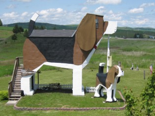 Insolite : Ils ont fait construire une maison en forme de chien 