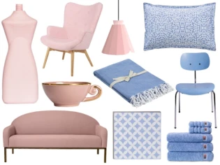 Couleurs de l'année Pantone : une déco rose Quartz et bleu Serenity