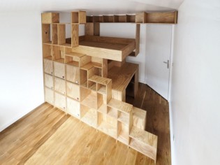 Une mezzanine sur-mesure pour une petite chambre 