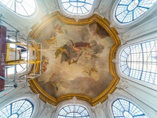 Restauration au sommet pour la coupole du lycée Henri IV à Paris