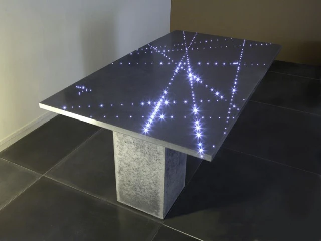 table flight fibres optiques passaniti beton