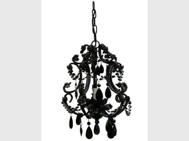 Lustre noir baroque amadeus