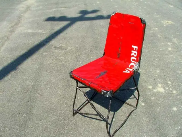 Chaise publicitaire - scrap