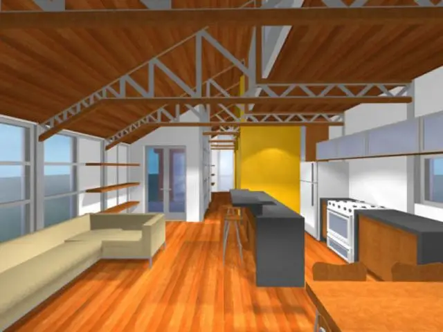 Vue 3D de l'intérieur - Solar Decathlon