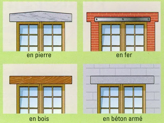 les différentes sortes de linteaux