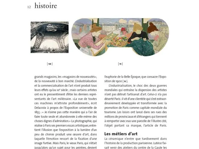 artisans et métiers art Paris histoire