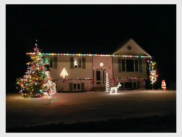 Québec - Maison illuminée noël