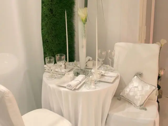 Décor de table mariage Côté Blanc