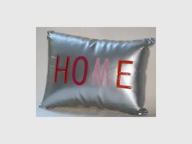 Coussin Texto Home - salon pop - coussin - deco expresso - déco box