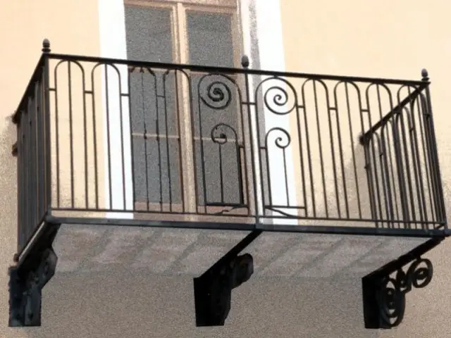 Balcon - métal dans l'habitat