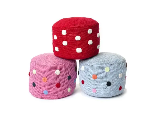 A pois - Anne-Claire Petit accessoires - pouf