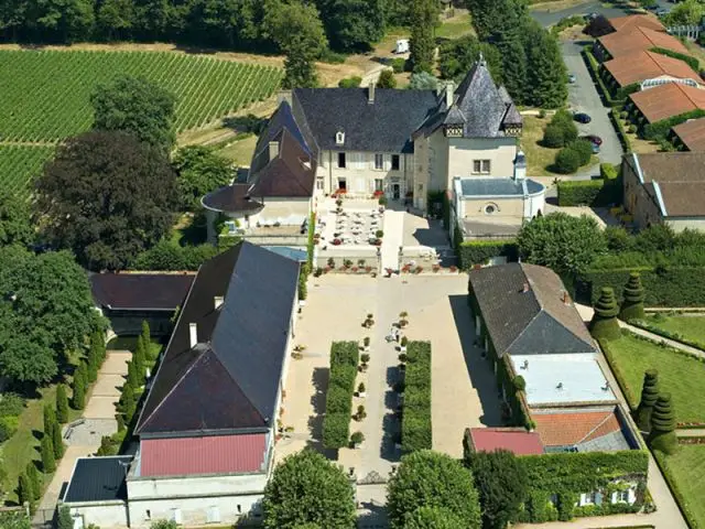 Vue aérienne - Château de Pizay