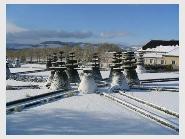 Sous la neige - Château de Pizay