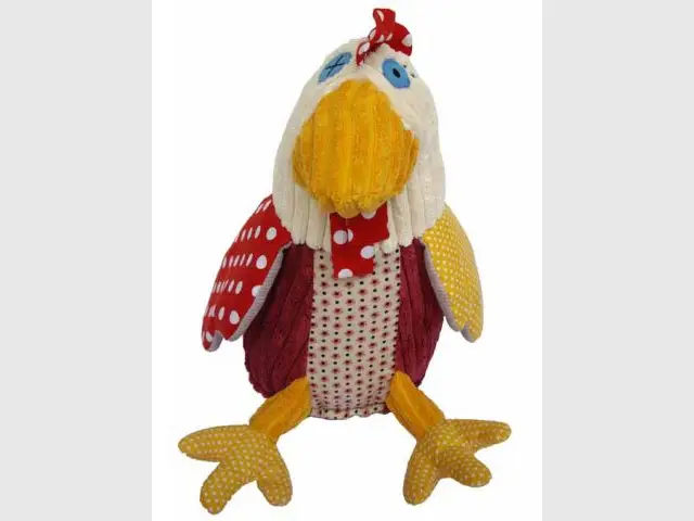 Peluche poule - Pâques décoration poule oeuf