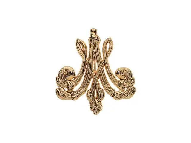 Broche monogramme