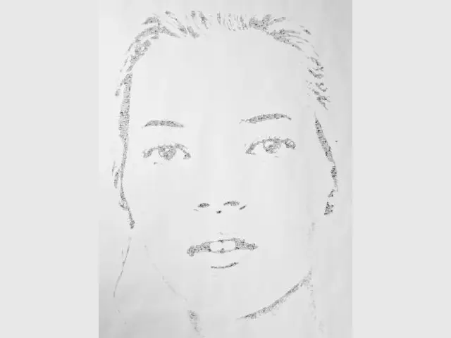 Portrait de Kate de Moss par Roman Moriceau - Arty Dandy - Le Bon Marché