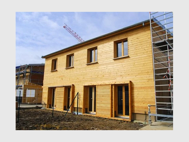 Chantier des deux maisons - Maison écologique en bois