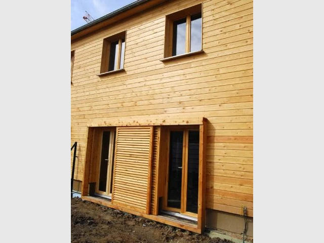 Entrée de la maison - Maison écologique en bois