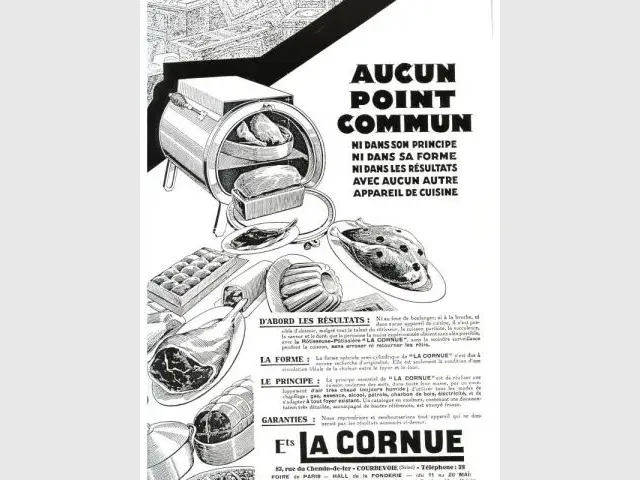 Affiche publicitaire 1929 - La Cornue - Saga - cuisines - cuisinistes