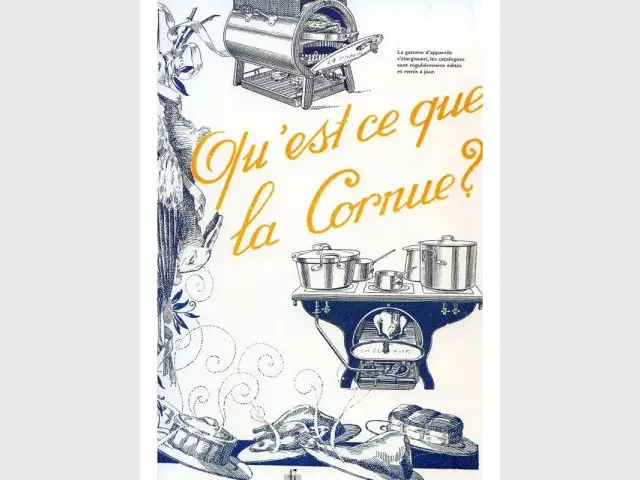 Affiche publicitaire 1930 - La Cornue - Saga - cuisines - cuisinistes