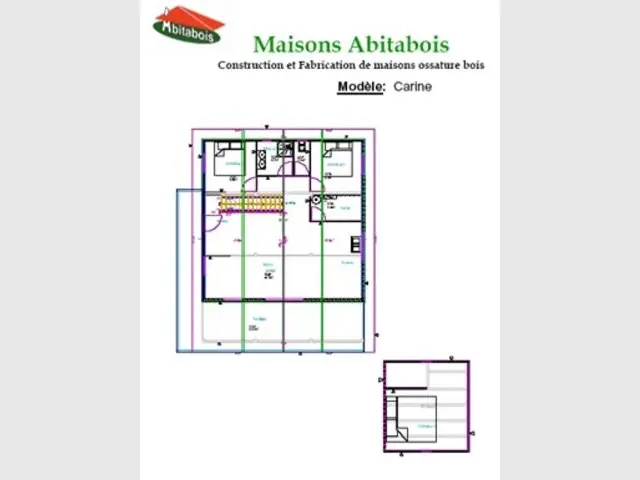 Plans - Abitabois maison bois immobilier acheter