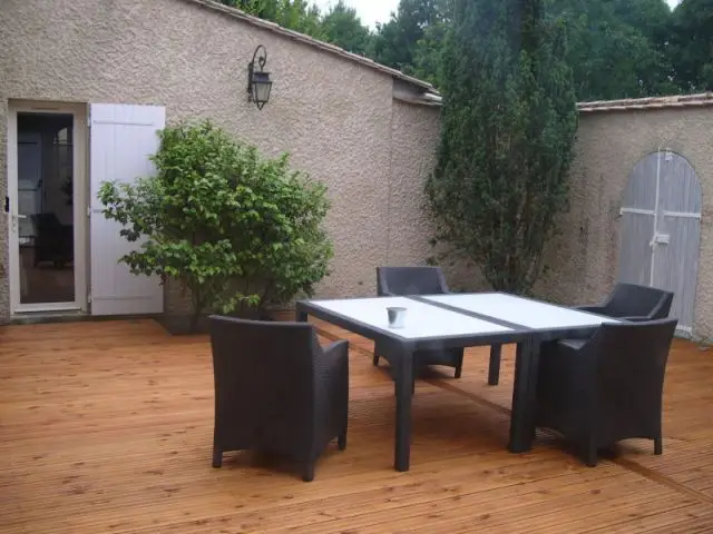 Patio après - Rénovation dans le Médoc : Avant - Après