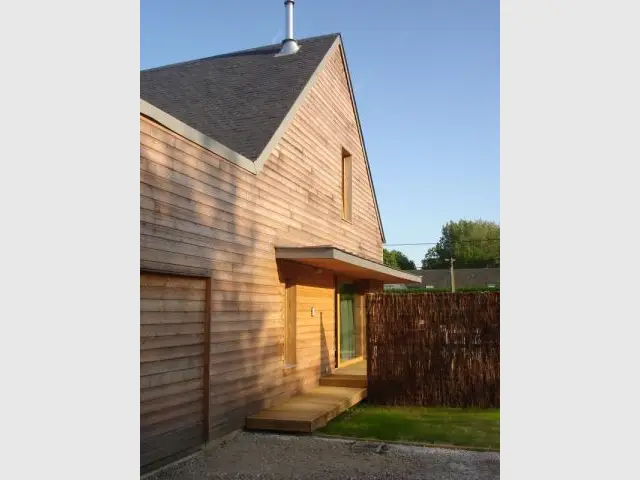 Une enveloppe en bois - reportage maison passive - Bruno Ridel