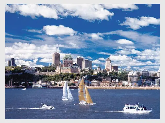 Fleuve Saint-Laurent devant Québec