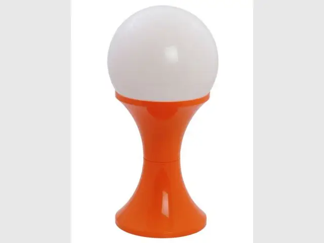 Lampe Tam Tam - Objet vintage orange