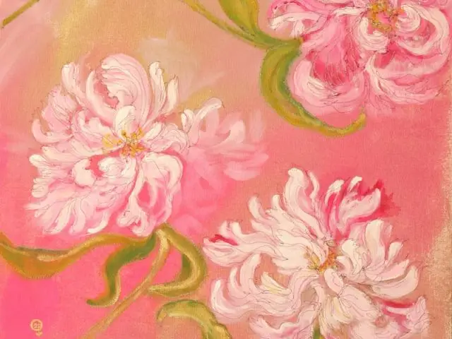 Pivoines - Exposition sur mesure Lettre d'Or