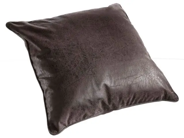 Coussin en cuir vieilli - Objets en cuir