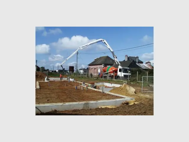 Construction fondations - Premières maisons Passivhaus - Les Airelles