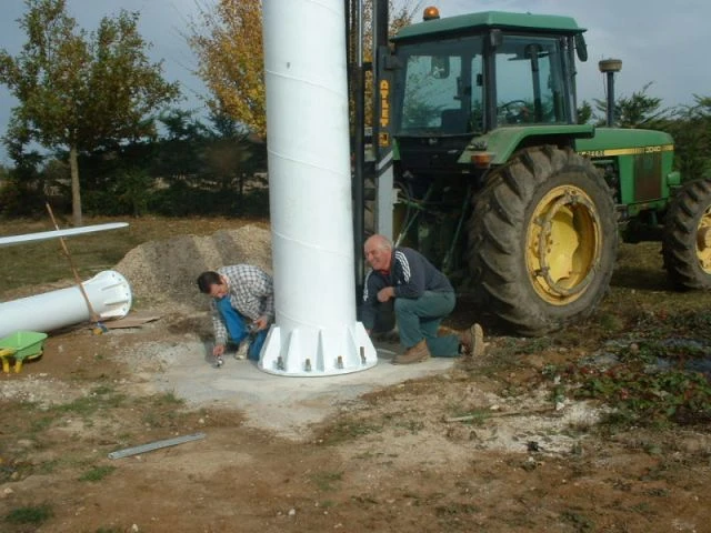 Mise en place - Une éolienne dans mon jardin