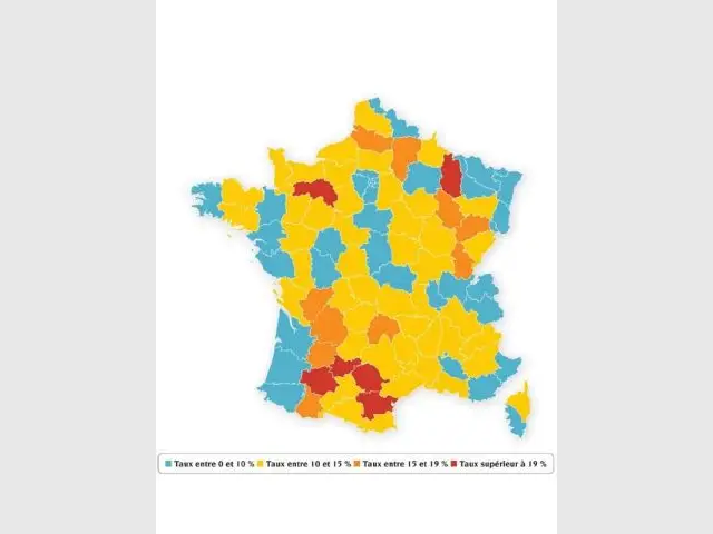 Taux d'imposition départementaux 2008 - UNPI